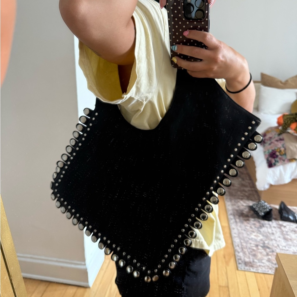Black Studded Women's Bag